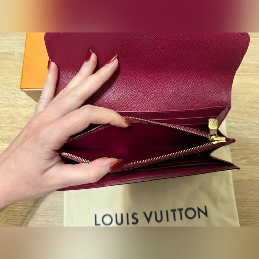 Louis Vuitton Monogram Canvas Red Interior Women’s Wallet